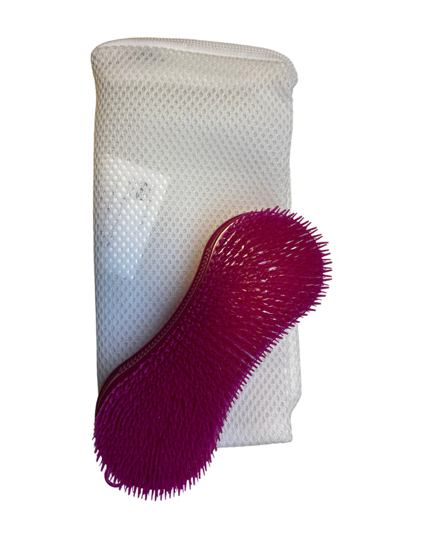 Kit para Limpieza Attipas: Bolsa y Cepillo - Ideal para zapatos y otras Prendas Delicadas